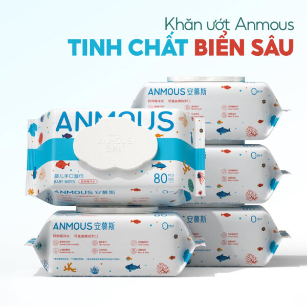 Khăn ướt Anmous Tinh Chất Biển Sâu