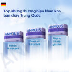 Khăn khô Anmous đa năng kháng khuẩn, bền dai, không xơ - An toàn cho cả gia đình (80 tờ)