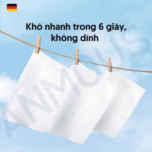 Giấy vệ sinh ướt Anmous tự tan, kháng khuẩn vượt trội - An toàn cho vùng kín, da nhạy cảm (80 tờ)