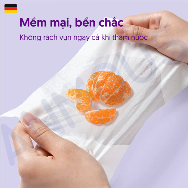 Khăn giấy Anmous tinh chất HA giữ ẩm bảo vệ da - An toàn cho trẻ nhỏ, người viêm mũi dị ứng (40 tờ)
