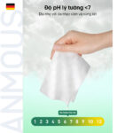 Giấy vệ sinh ướt Anmous tự tan dạng rút treo tường - Bổ sung lợi khuẩn, kháng khuẩn an toàn cho vùng kín và da nhạy cảm (80 tờ)