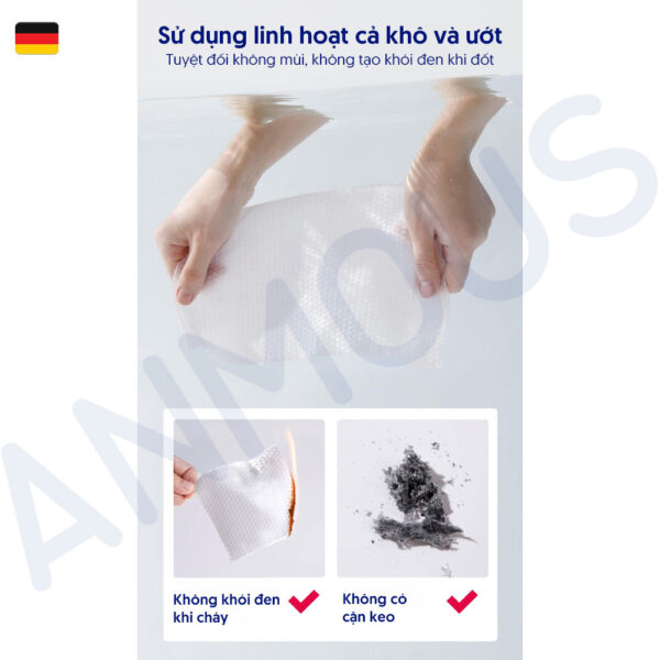 Khăn khô cao cấp Anmous dạng rút treo tường 100% Viscose siêu mềm mịn – Dày hơn, mềm mịn hơn cho da nhạy cảm và trẻ nhỏ (160 tờ)