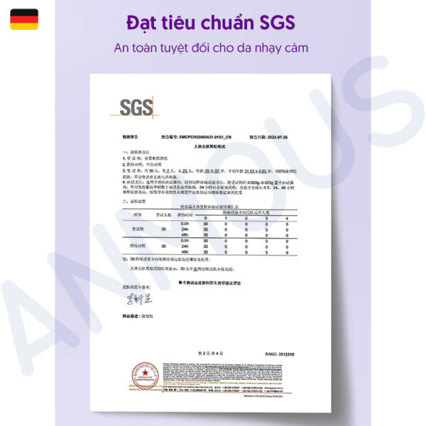 Khăn giấy Anmous tinh chất HA giữ ẩm bảo vệ da - An toàn cho trẻ nhỏ, người viêm mũi dị ứng (40 tờ)