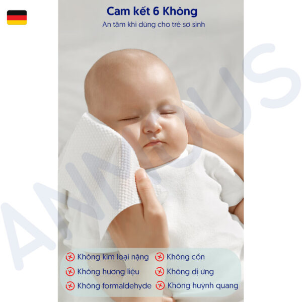 Khăn khô cao cấp Anmous dạng rút treo tường 100% Viscose siêu mềm mịn – Dày hơn, mềm mịn hơn cho da nhạy cảm và trẻ nhỏ (160 tờ)