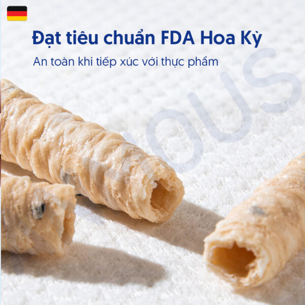 Khăn khô cao cấp Anmous Pro dạng rút treo tường, vân ngọc trai, dày mềm mịn, cho da nhạy cảm và trẻ nhỏ (120 tờ)