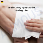 Khăn ướt Anmous thảo dược chống hăm, giảm viêm, dịu da - Vệ sinh hàng ngày, da nhạy cảm (10 tờ)