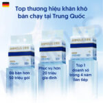 Khăn khô cao cấp Anmous Pro dạng rút treo tường, vân ngọc trai, dày mềm mịn, cho da nhạy cảm và trẻ nhỏ (120 tờ)