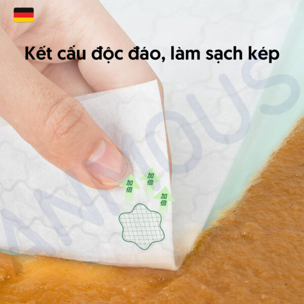 Giấy vệ sinh ướt Anmous tự tan, kháng khuẩn vượt trội - An toàn cho vùng kín, da nhạy cảm (80 tờ)