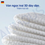 Khăn khô cao cấp Anmous Pro vân ngọc trai, dày mềm mịn, cho da nhạy cảm và trẻ nhỏ (20 tờ)