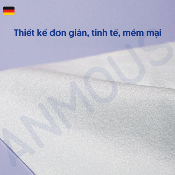 Khăn khô Anmous đa năng kháng khuẩn, bền dai, không xơ - An toàn cho cả gia đình (80 tờ)