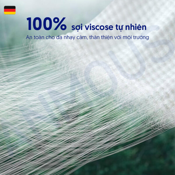 Khăn khô cao cấp Anmous dạng rút treo tường 100% Viscose siêu mềm mịn – Dày hơn, mềm mịn hơn cho da nhạy cảm và trẻ nhỏ (160 tờ)
