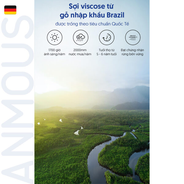 Khăn khô cao cấp Anmous dạng rút treo tường 100% Viscose siêu mềm mịn – Dày hơn, mềm mịn hơn cho da nhạy cảm và trẻ nhỏ (160 tờ)