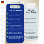 Khăn khô cao cấp Anmous Pro vân ngọc trai, dày mềm mịn, cho da nhạy cảm và trẻ nhỏ (20 tờ)