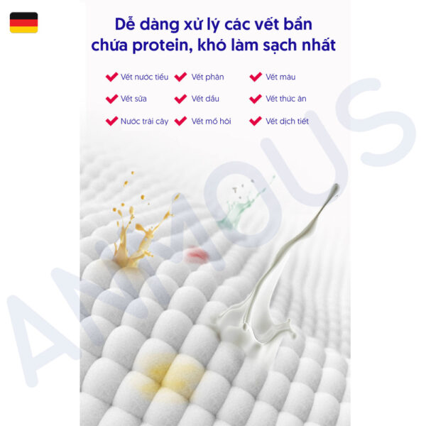 Nước giặt đồ lót Anmous 800ml - Enzyme kháng khuẩn, dịu nhẹ, tẩy vết ố, bảo vệ da tay