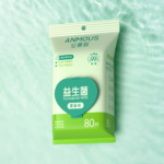 Giấy vệ sinh ướt Anmous tự tan dạng rút treo tường - Bổ sung lợi khuẩn, kháng khuẩn an toàn cho vùng kín và da nhạy cảm (80 tờ)