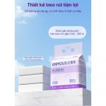 Khăn giấy Anmous tinh chất HA giữ ẩm bảo vệ da - An toàn cho trẻ nhỏ, người viêm mũi dị ứng (360 tờ)