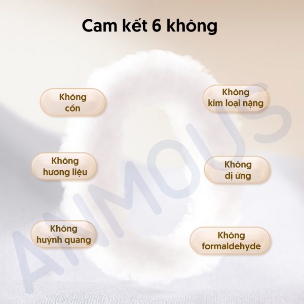 Khăn khô Anmous 100% cotton Tân Cương - Dịu nhẹ, tinh khiết cho làn da nhạy cảm và trẻ nhỏ (80 tờ)