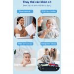 Khăn khô Anmous 100% cotton Tân Cương - Dịu nhẹ, tinh khiết cho làn da nhạy cảm và trẻ nhỏ (80 tờ)