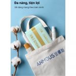 Khăn khô Anmous 100% cotton Tân Cương - Dịu nhẹ, tinh khiết cho làn da nhạy cảm và trẻ nhỏ (80 tờ)
